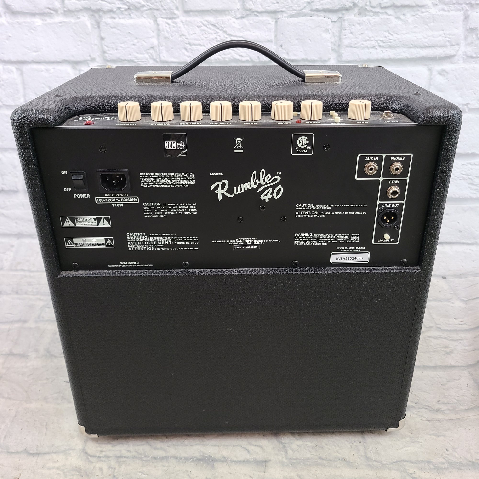 Fender Rumble 40 Bass Combo Amp