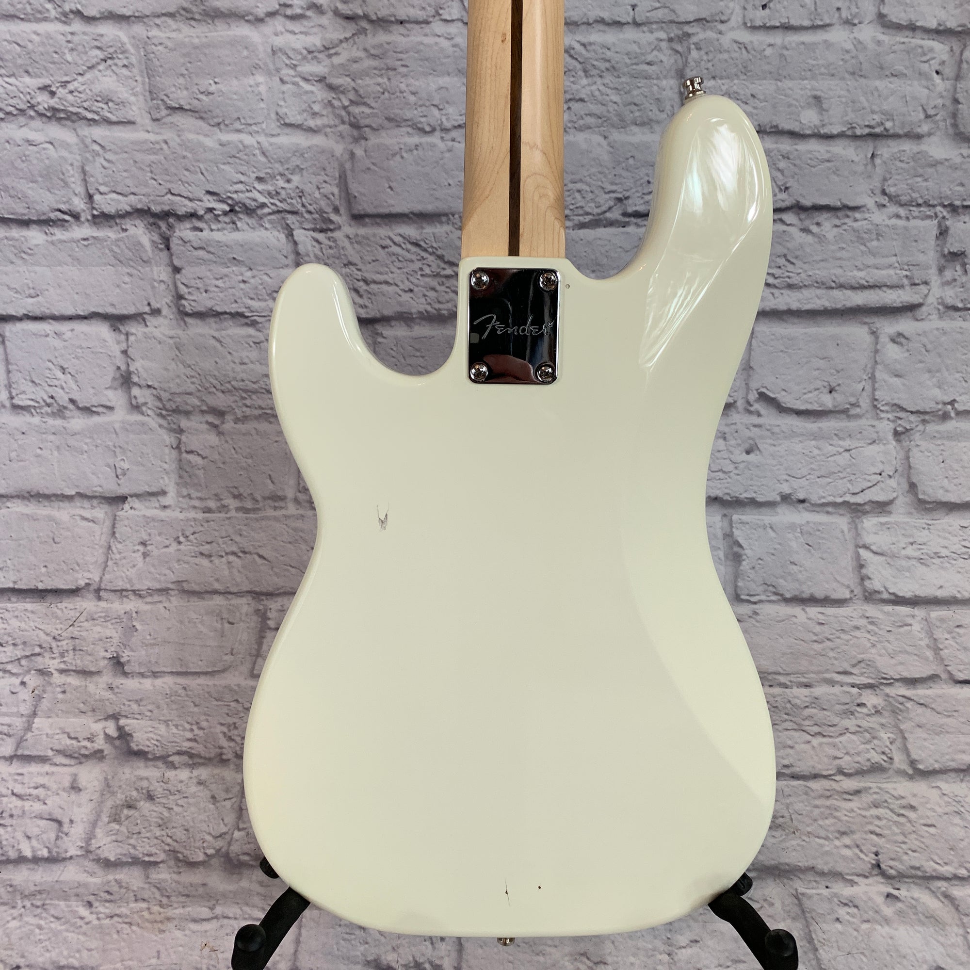 Partscaster Precision Bass with White Squier Body and Warmoth Neck