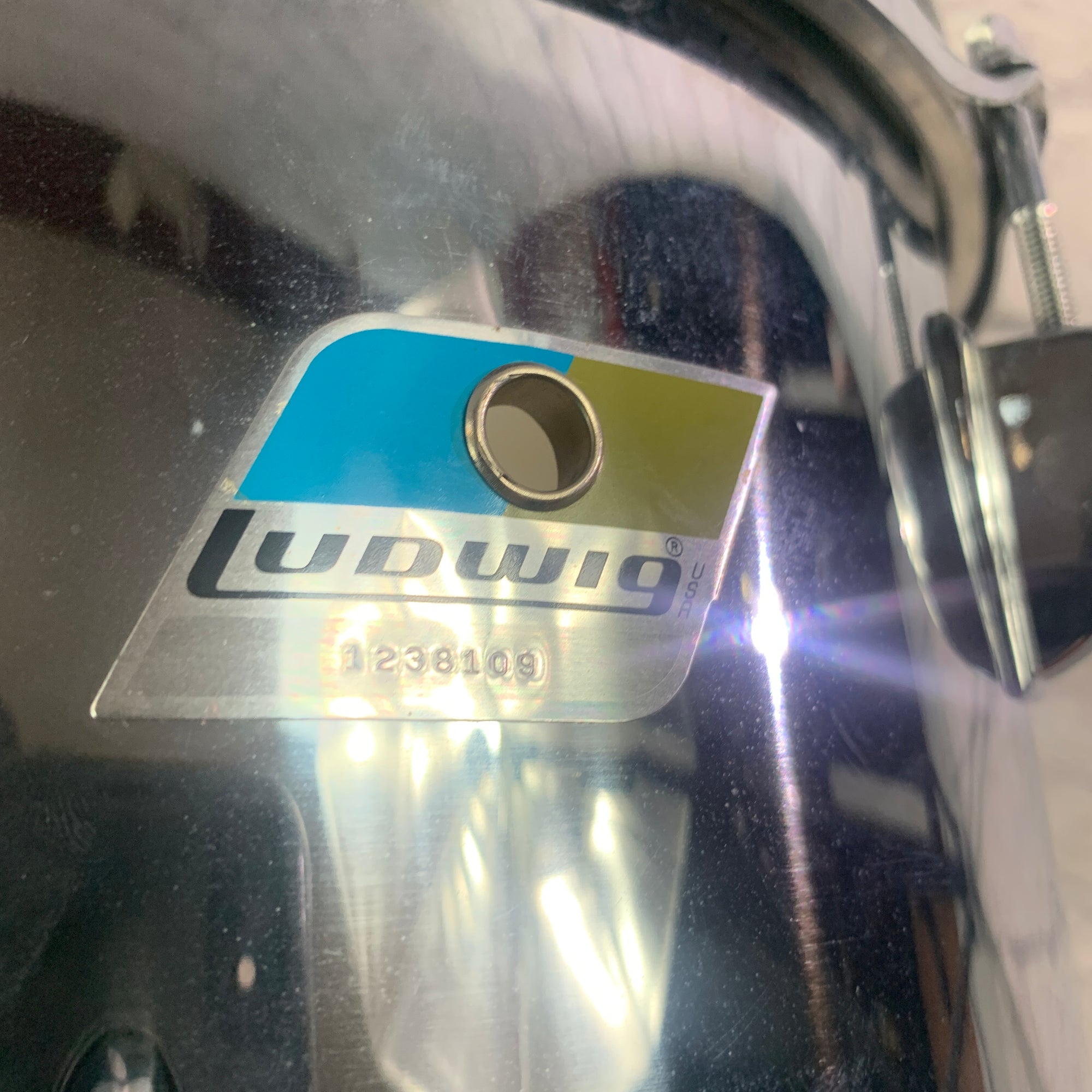 Ludwig 10 Chrome Over Vistalite Concert Tom