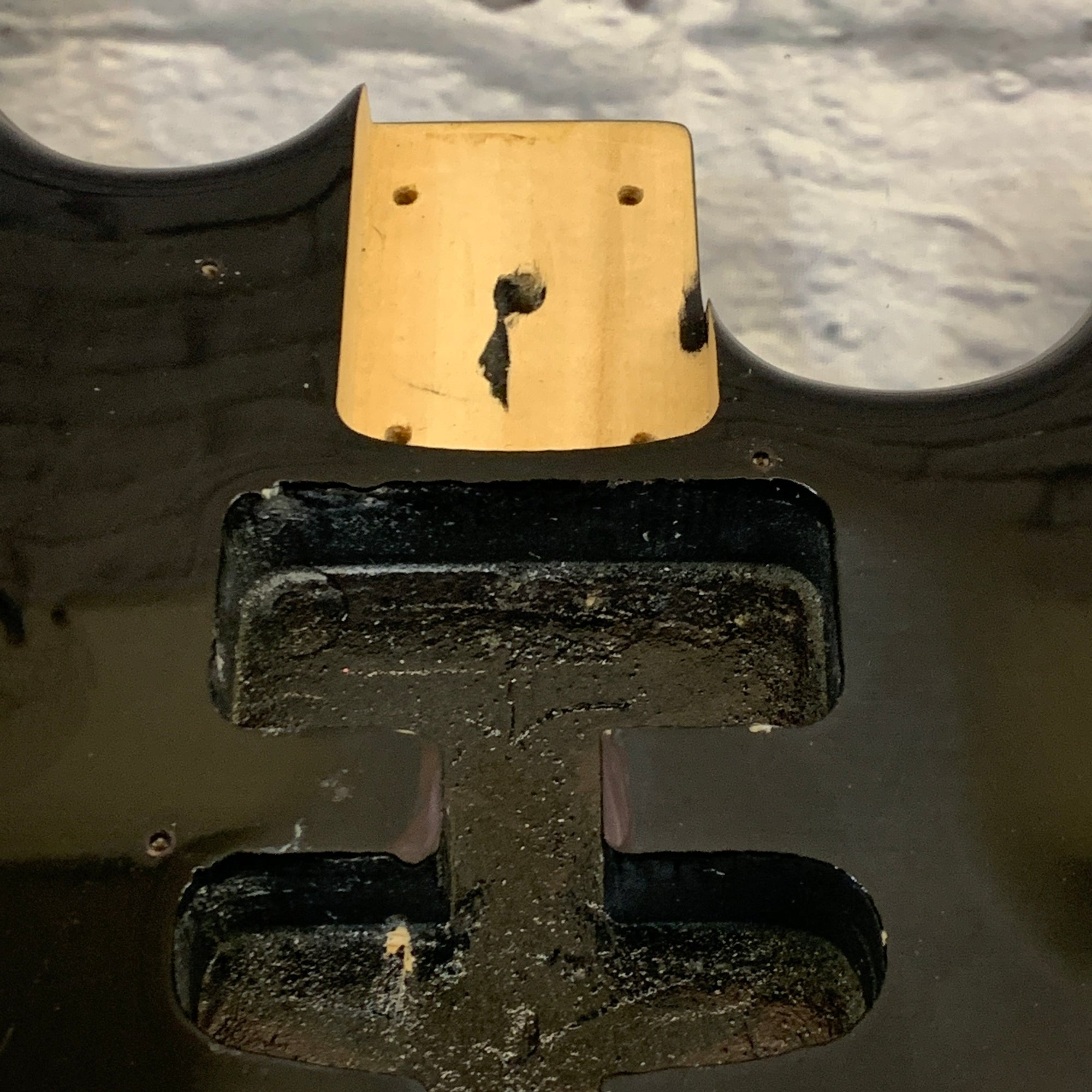Project Electric Guitar Body Black