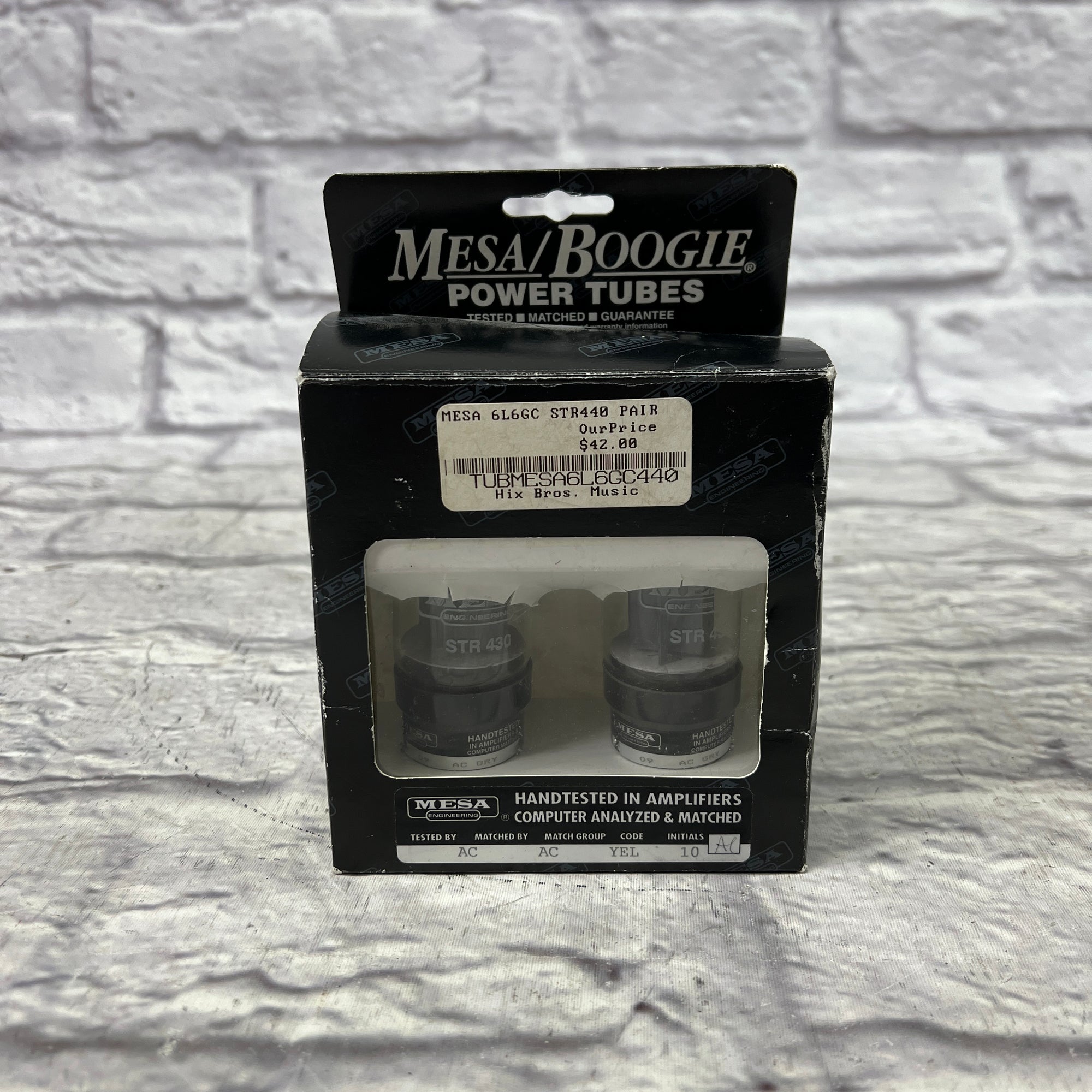 Mesa Boogie 6L6GC STR440 Pair Amplifier Tubes