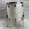 Vintage 1970s Slingerland 16 x 16 White Marine Pearl Floor Tom