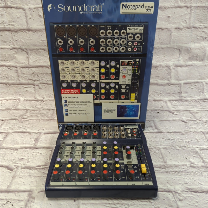 Notepad 124fx Soundcraft Notepad 124fx Mixer - Evolution Music