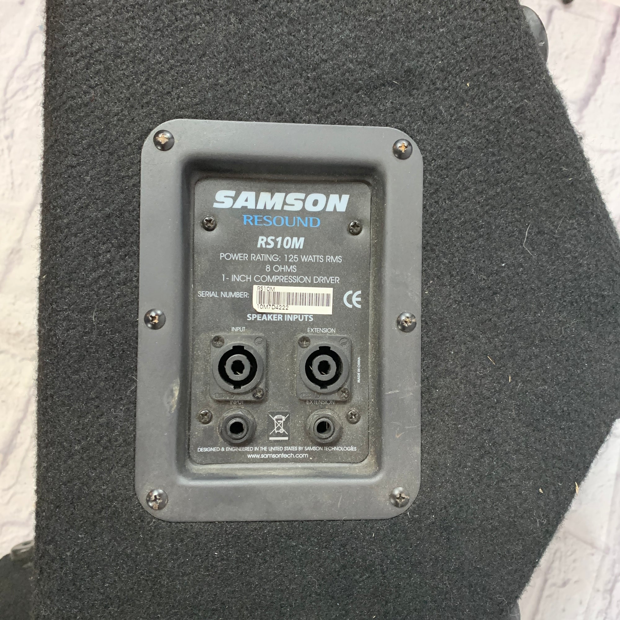 SINGLE Samson RS10M Passive PA Speaker - Evolution Music