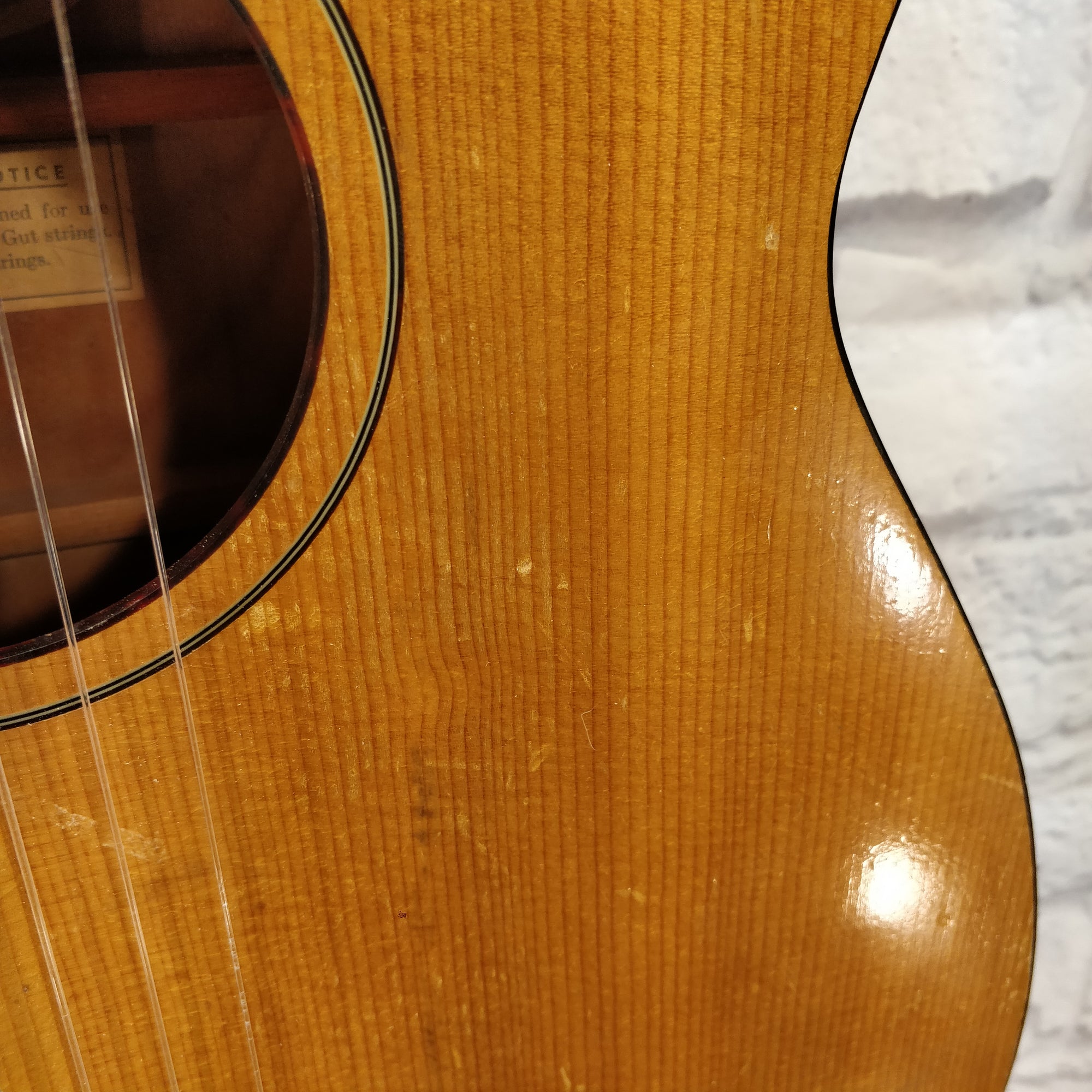 1963 Harmony H173 Classical Guitar (Rebuilt) w Orig Chipboard Case