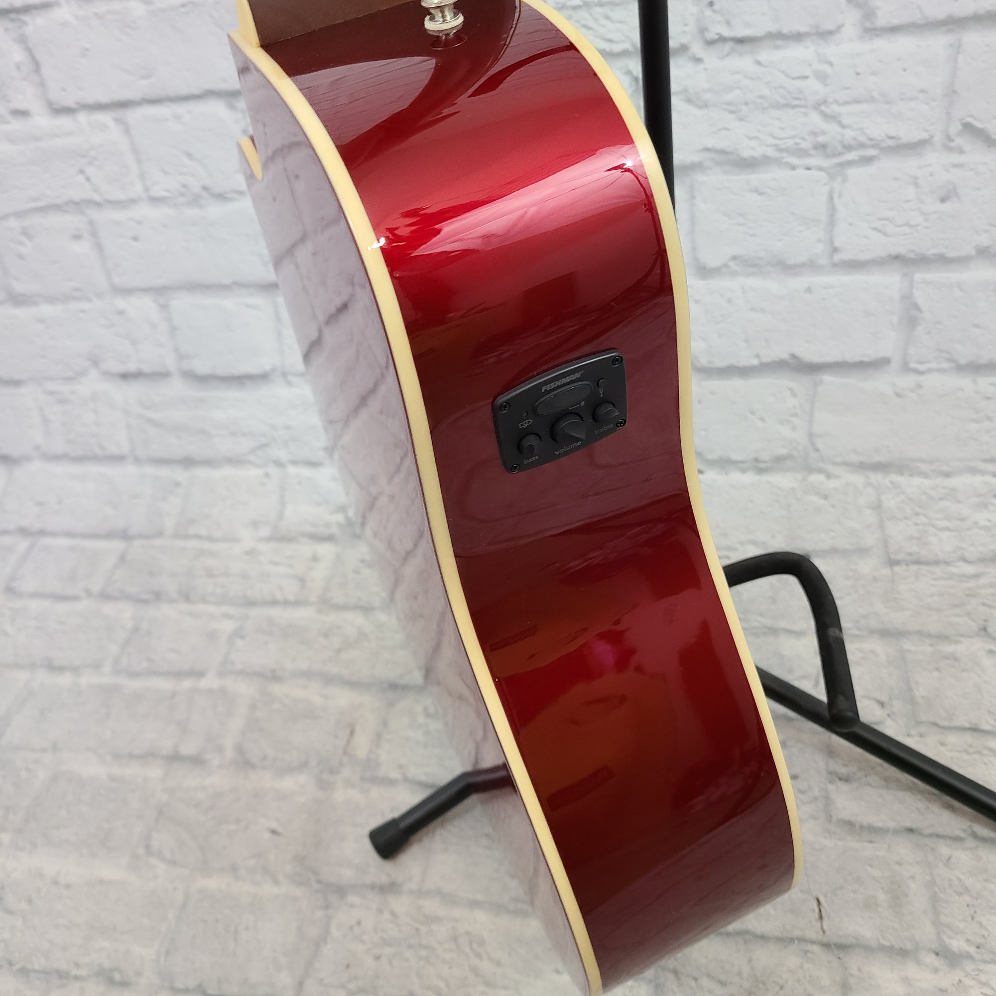 Fender Redondo Player Acoustic - Candy Apple Red