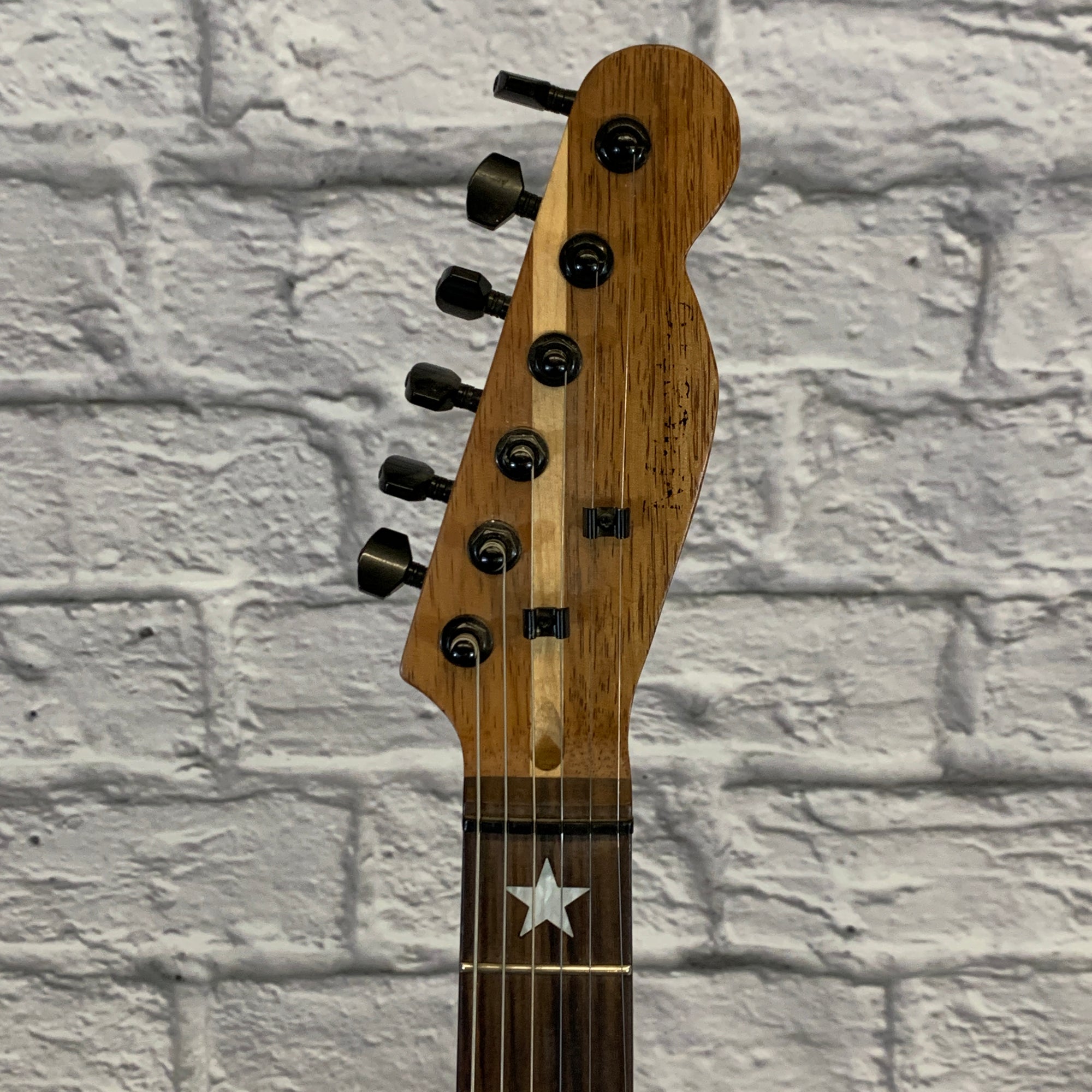 Maestro Telecaster Copy Electric Guitar Crimson Red Transparent