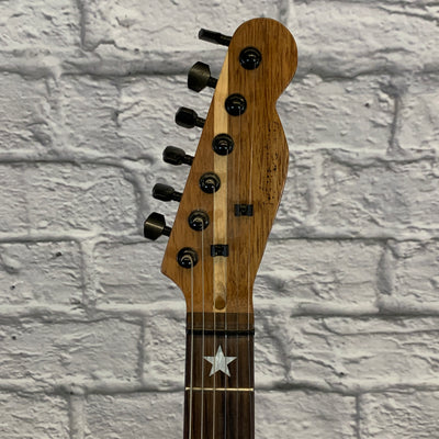 Maestro Telecaster Copy Electric Guitar Crimson Red Transparent