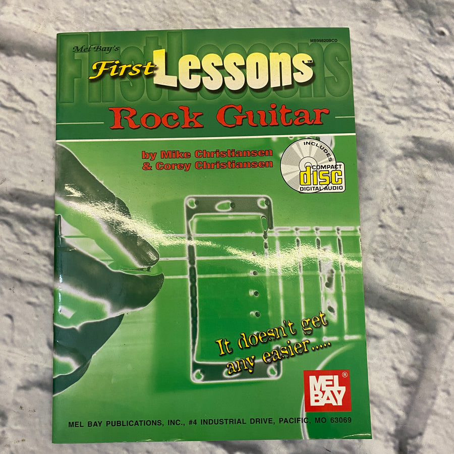 Mel Bay First Lessons Rock Guitar Book & CD