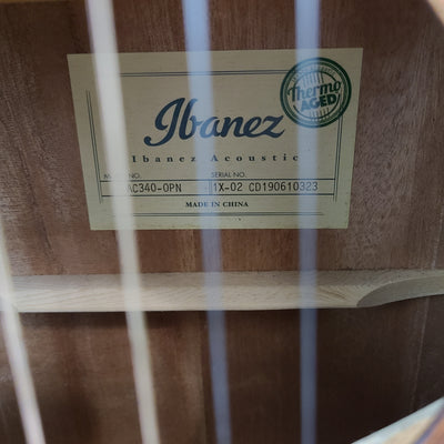 Ibanez Artwood AC340 Open Pore Acoustic Guitar