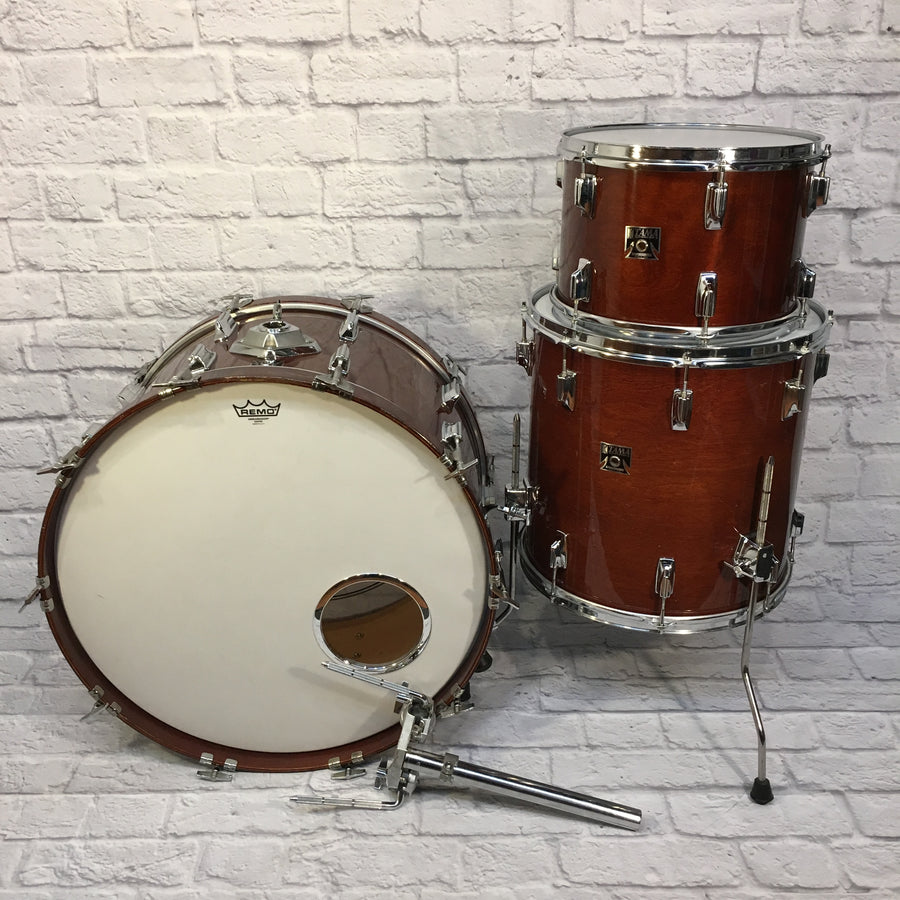 Vintage 1980's Tama Superstar 3 Piece Drum Kit 4 Ply Japanese Birch