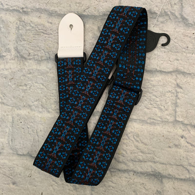 Unknown Blue / Brown Embroidered Strap