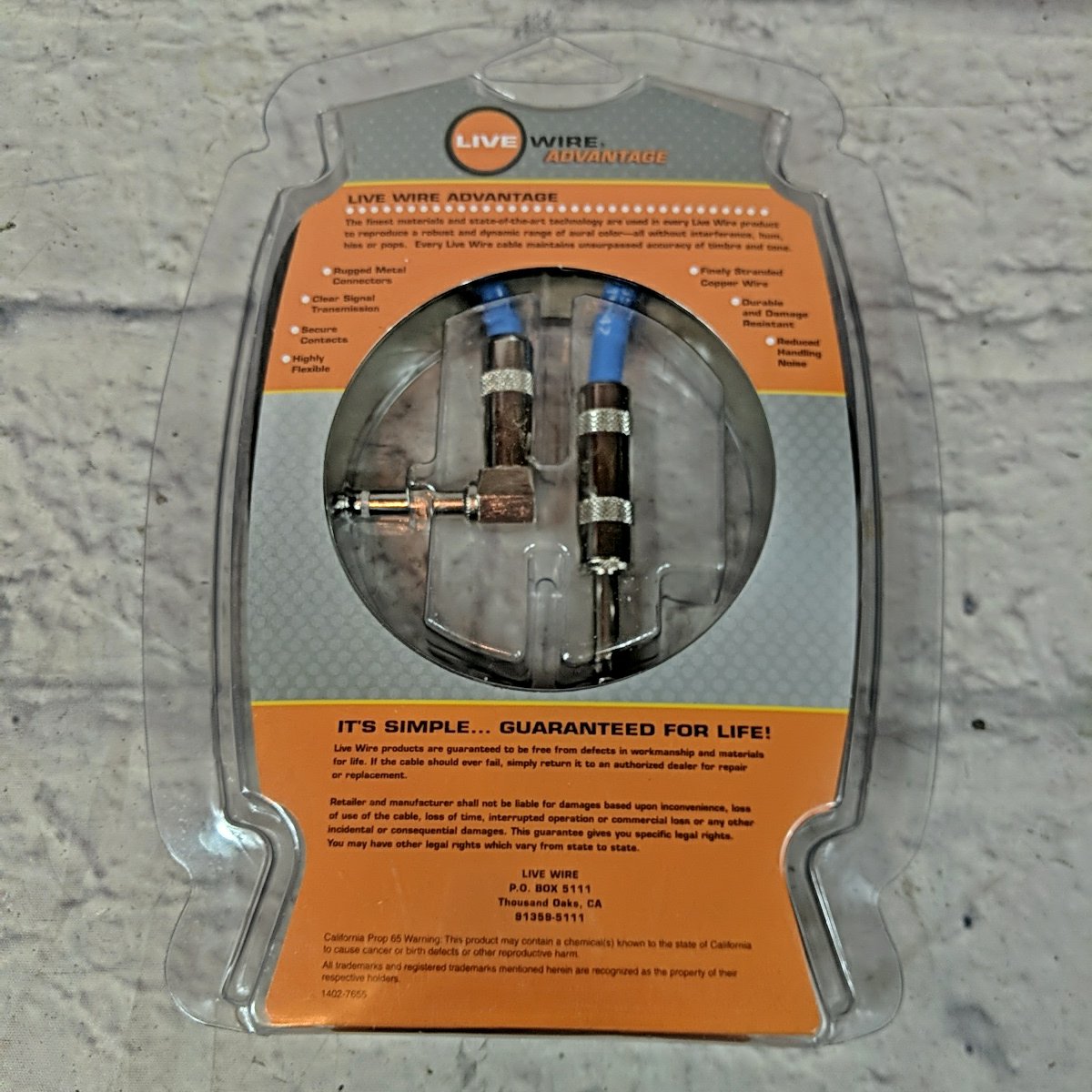 Livewire Advantage 5ft Instrument Cable