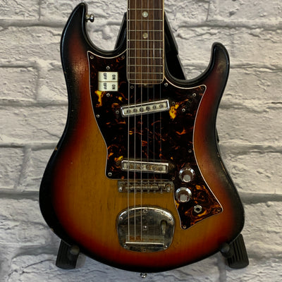 Vintage Norma 1960s 2-Pickup Electric Guitar Sunburst