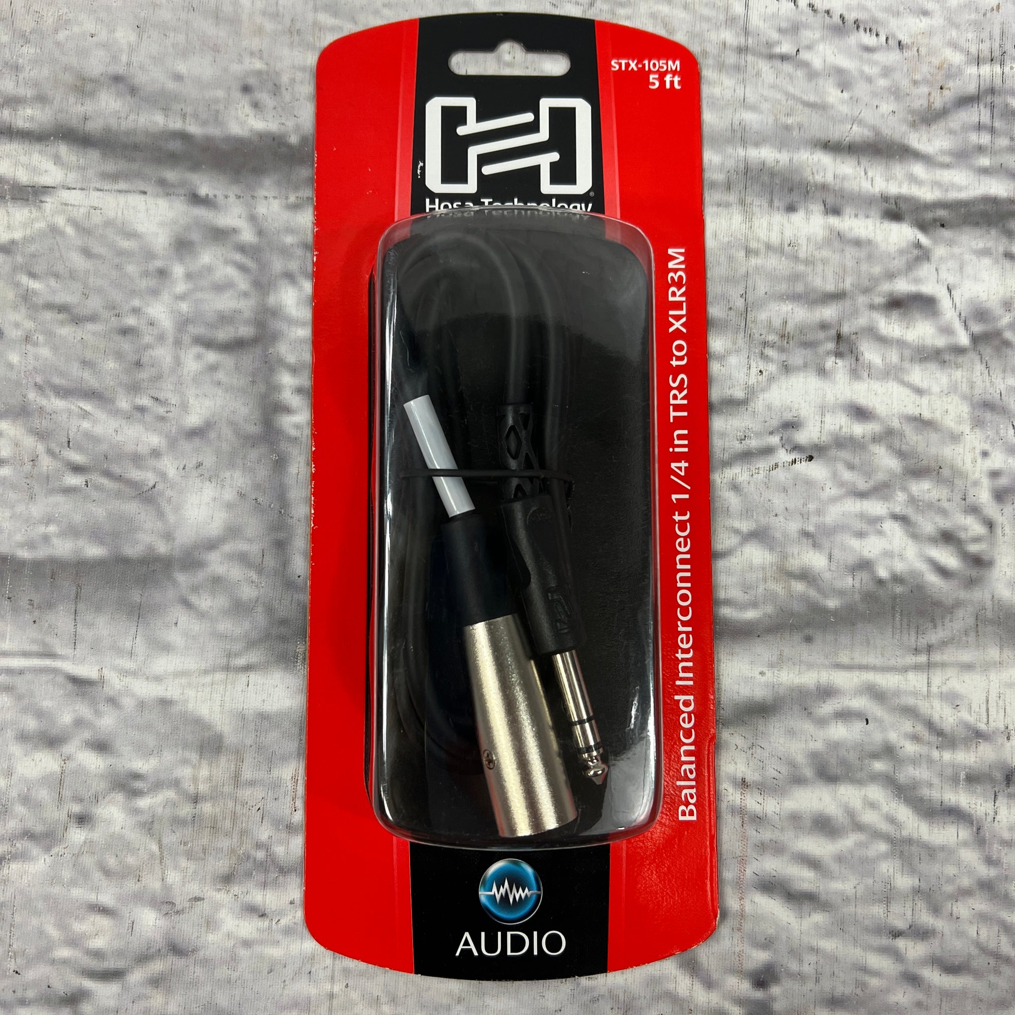 Hosa STX-105M Balanced Interconnect 1/4 TRS to XLR3M