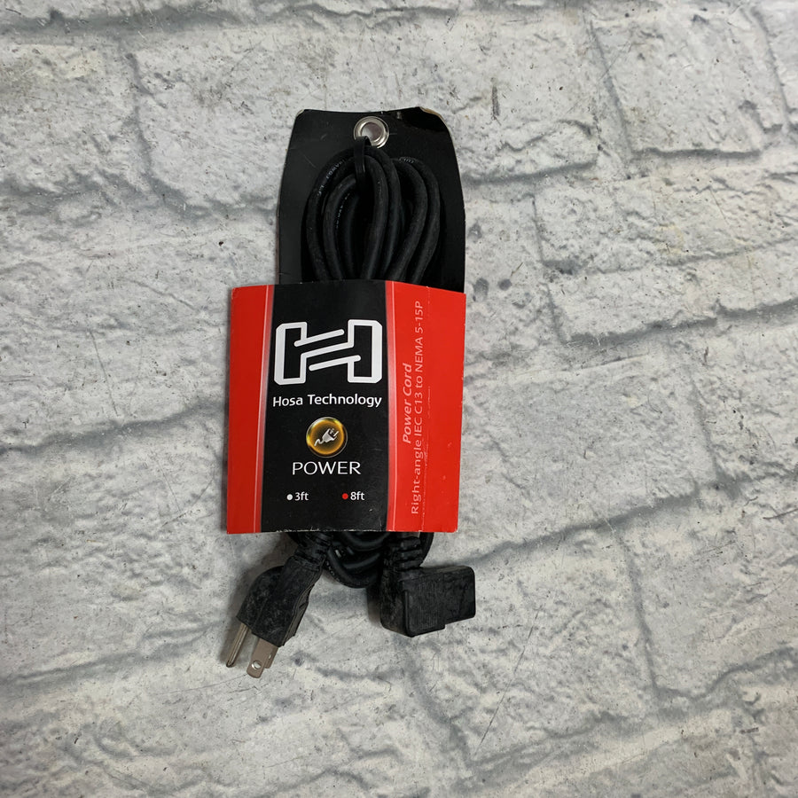 Hosa PWC-148R Right Angle Electrical Power Amp Cable 8ft - New Old Stock!