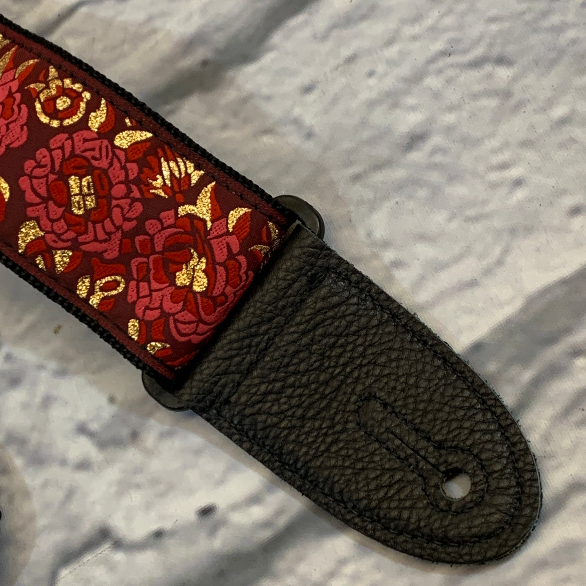 Levy's M8AS-BLU Jacquard 2" Guitar Strap Red