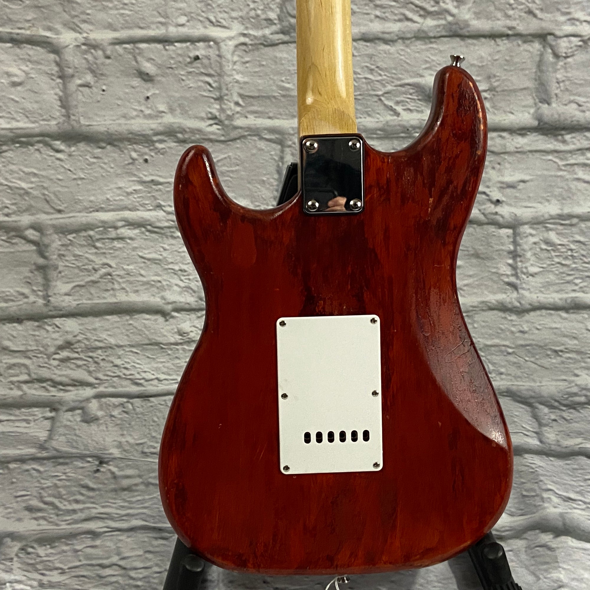 Unknown Red Strat Copy Electric Guitar