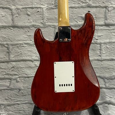 Unknown Red Strat Copy Electric Guitar