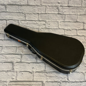 Unknown Acoustic Guitar Molded Plastic Hard Shell Case