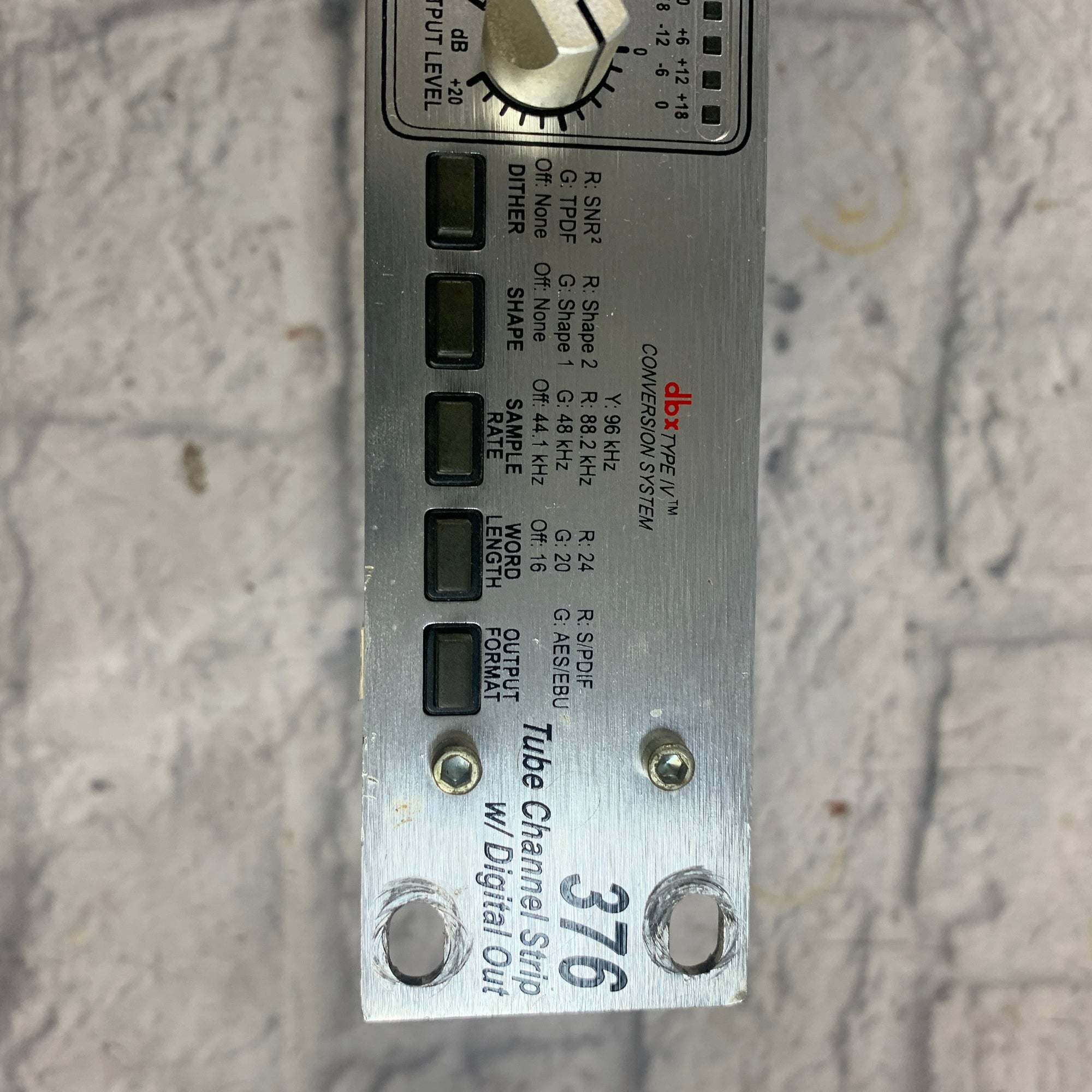 DBX 376 Tube Channel Strip with Digital Out