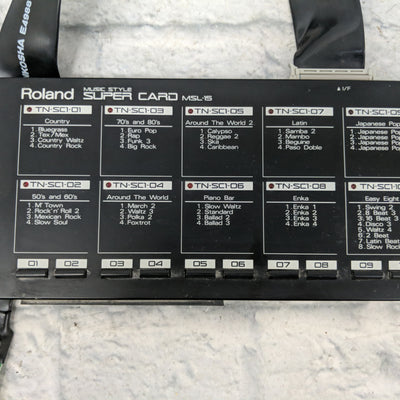 Roland MSL-15 Music Style Super Card