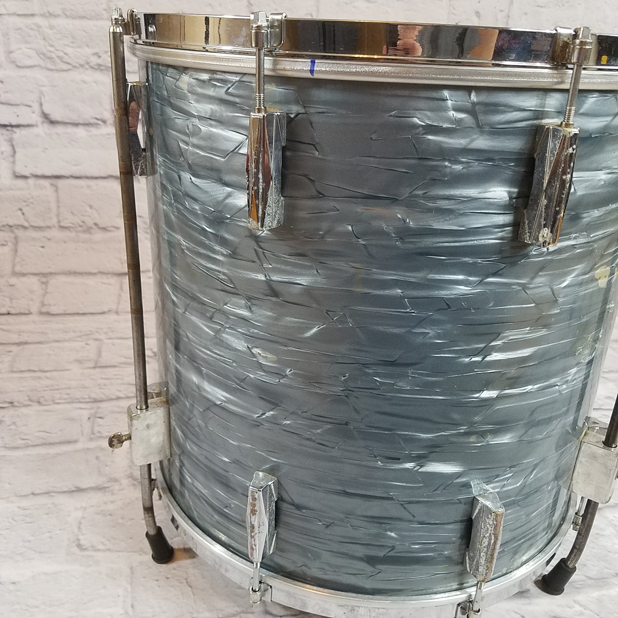 Gretsch 40's Broadcaster Midnight Blue Pearl 16x16 Floor Tom