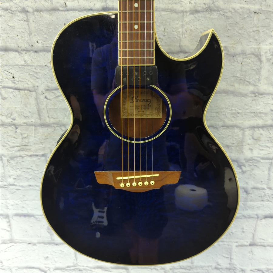 Ibanez JX70TBS Acoustic Electric Guitar - Trans Blue