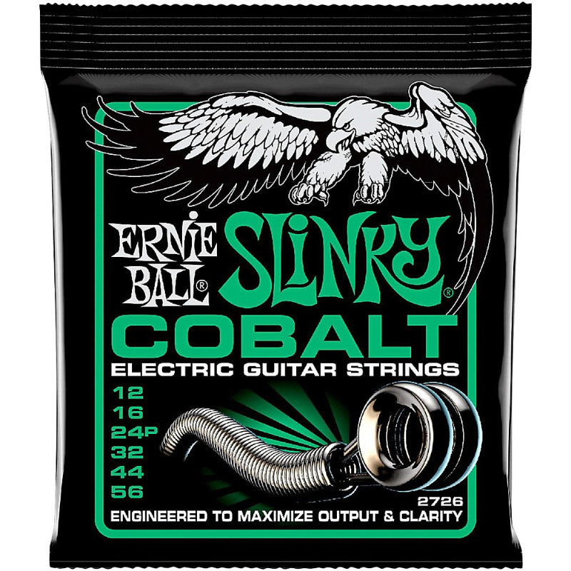 Ernie Ball Not Even Slinky Cobalt Electric Guitar Strings - 12-56 Gauge