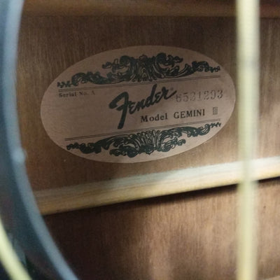 Fender Gemini III Acoustic Guitar