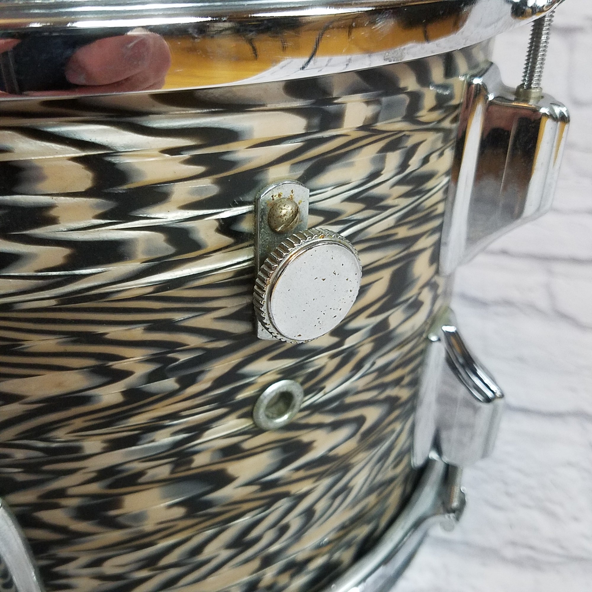 Rogers 60's Holiday Black Onyx 8x12 Tom Tom