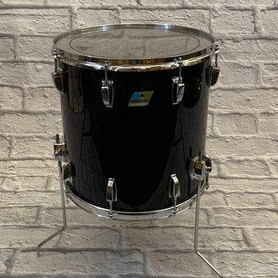 1970s Ludwig Vistalite 16X16" Floor Tom Black