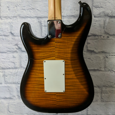 Fender Squier Series Floyd Rose Standard Foto Flame Strat w/ case