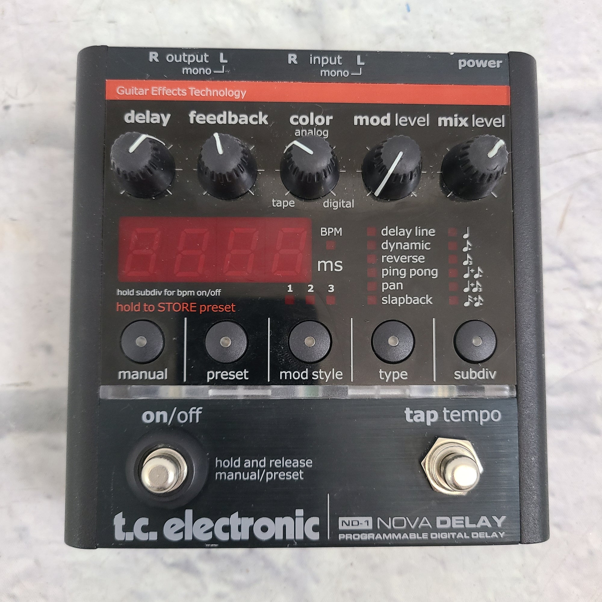 TC Electronic Nova Delay Pedal