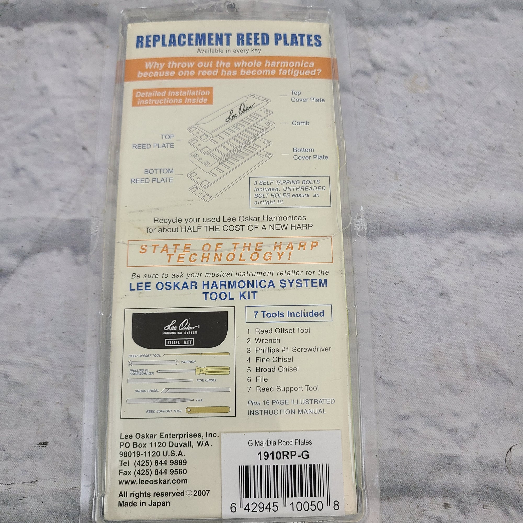 Lee Oskar Key of Em Harmonica Plates