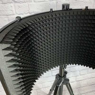 Rockville 5 Panel Vocal Shield w/ Tripod Stand