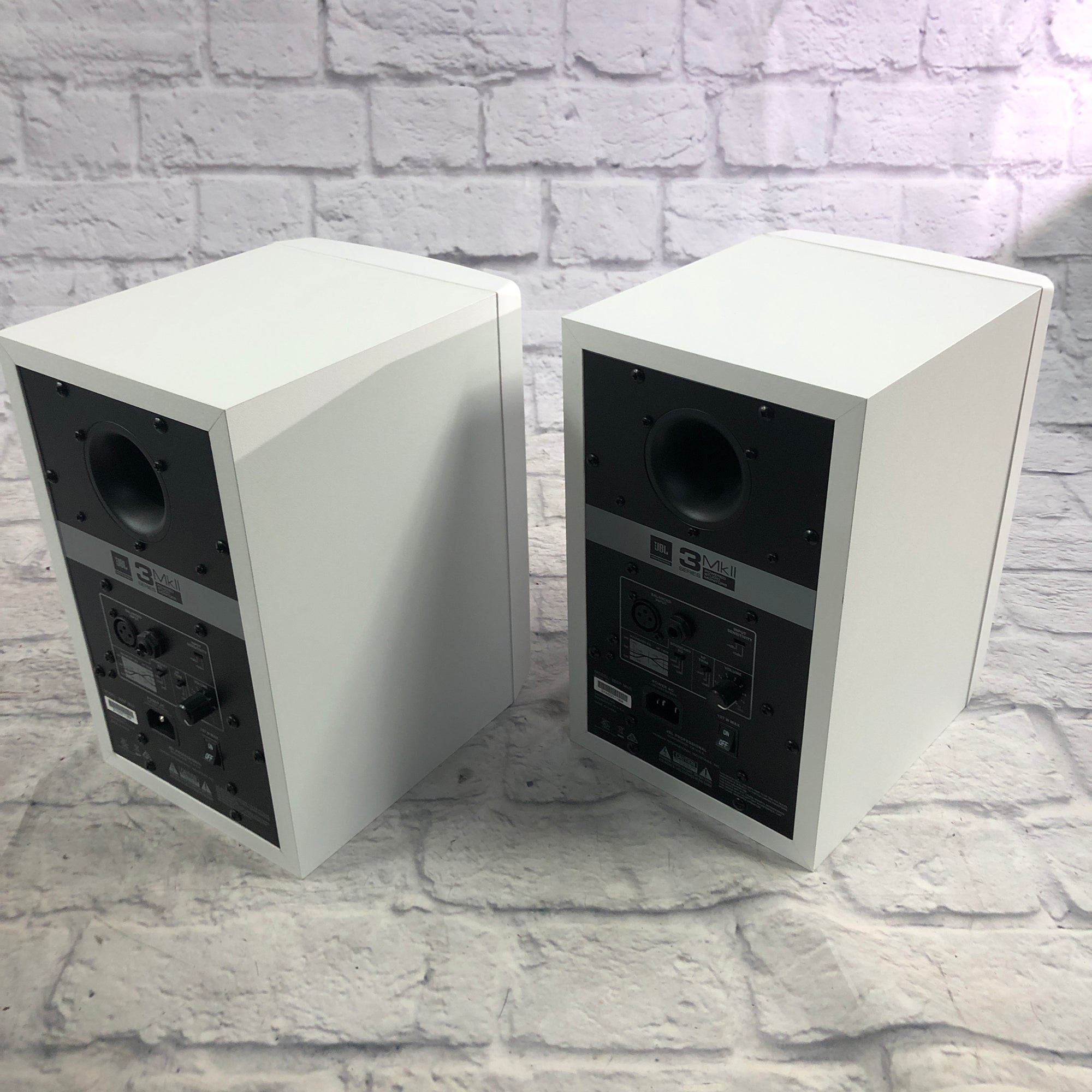 JBL 305P mkII Studio Monitor Pair White - Evolution Music