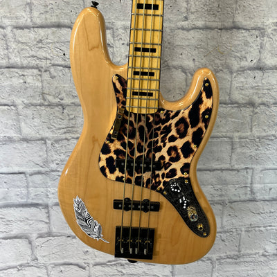 Squier 70's Classic Vibe Jazz Bass Natural 4 String Bass Guitar