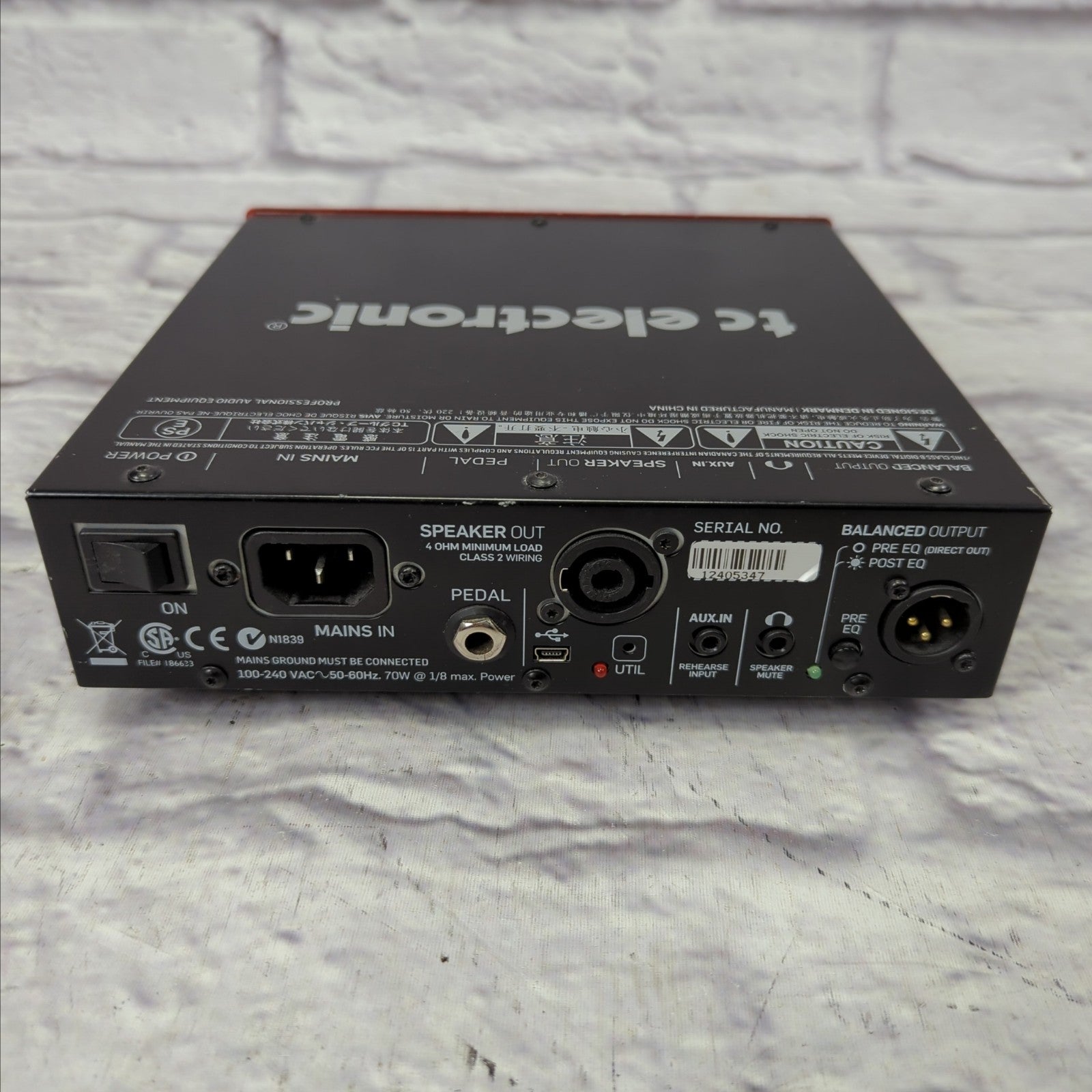 TC Electronic BH250 250 Watt Compact Bass Head