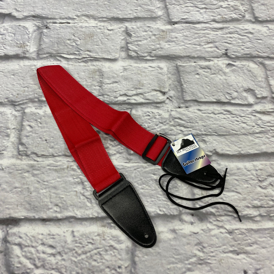 Mt. Mitchell Red Guitar Strap
