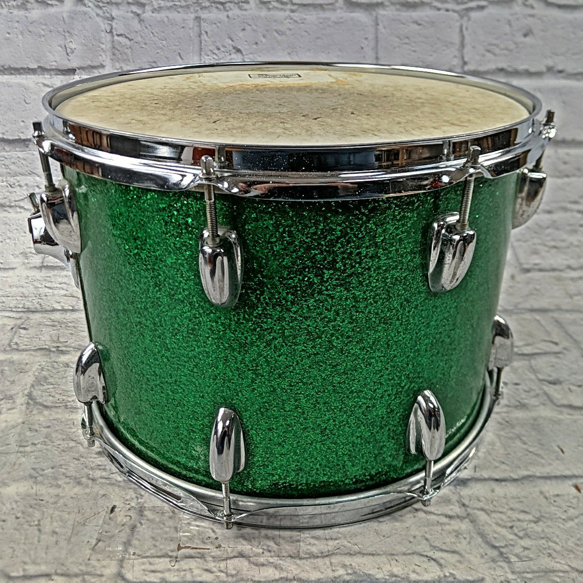 Slingerland 14 Green Sparkle Rack Tom