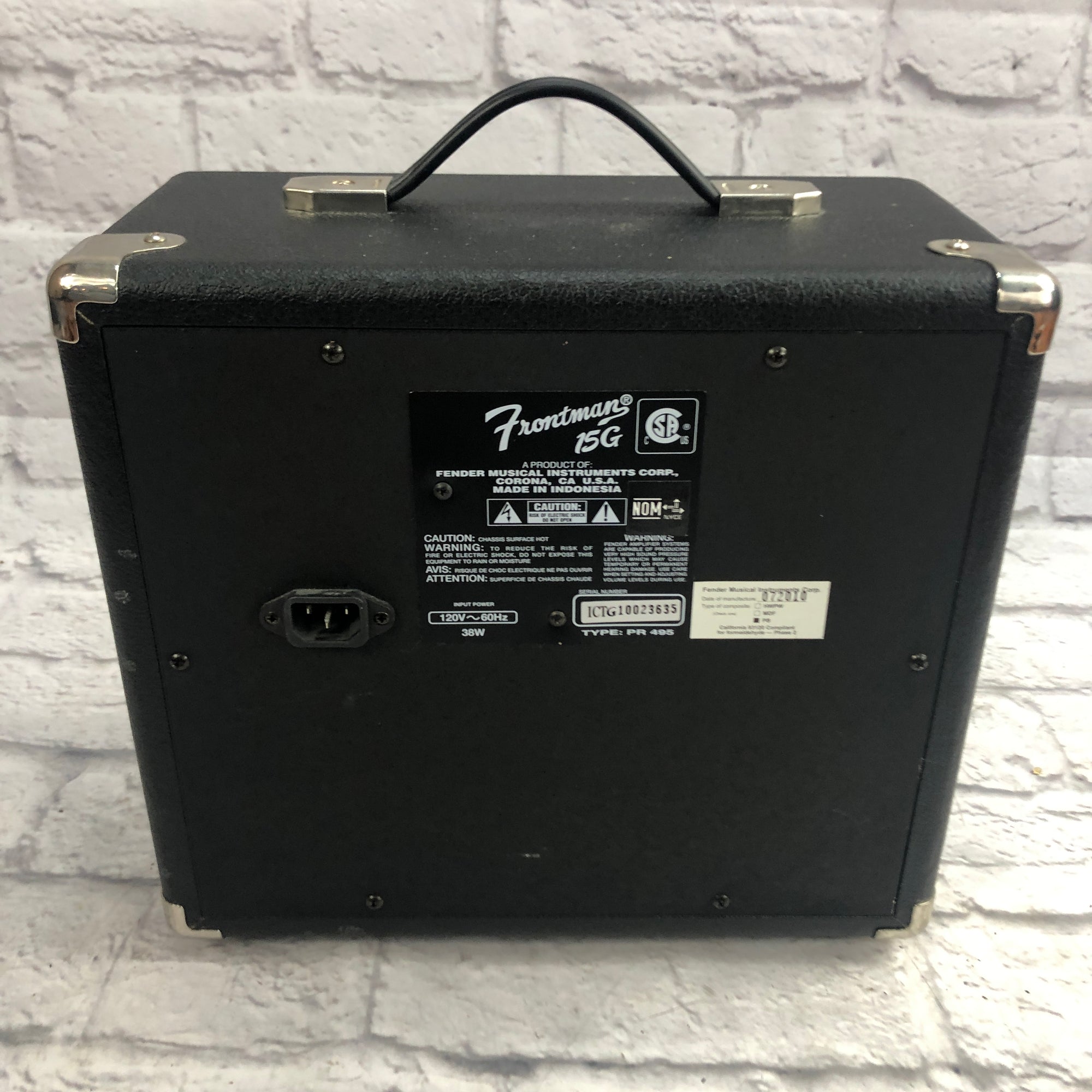 Fender Frontman 15G Guitar Combo Amp