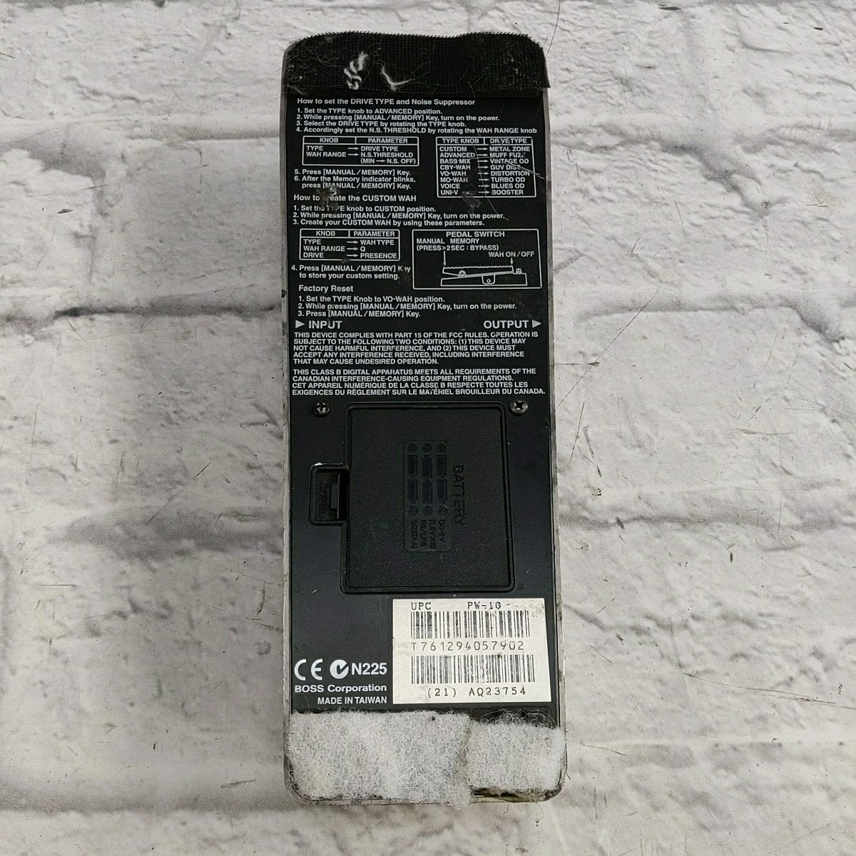 Boss V Wah Wah Pedal