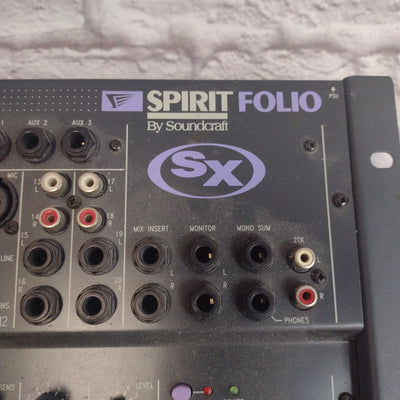 Soundcraft Spirit Folio SX Mixer NO POWER SUPPLY