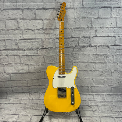 Unknown Yellow Tele Partscaster Electric Guitar