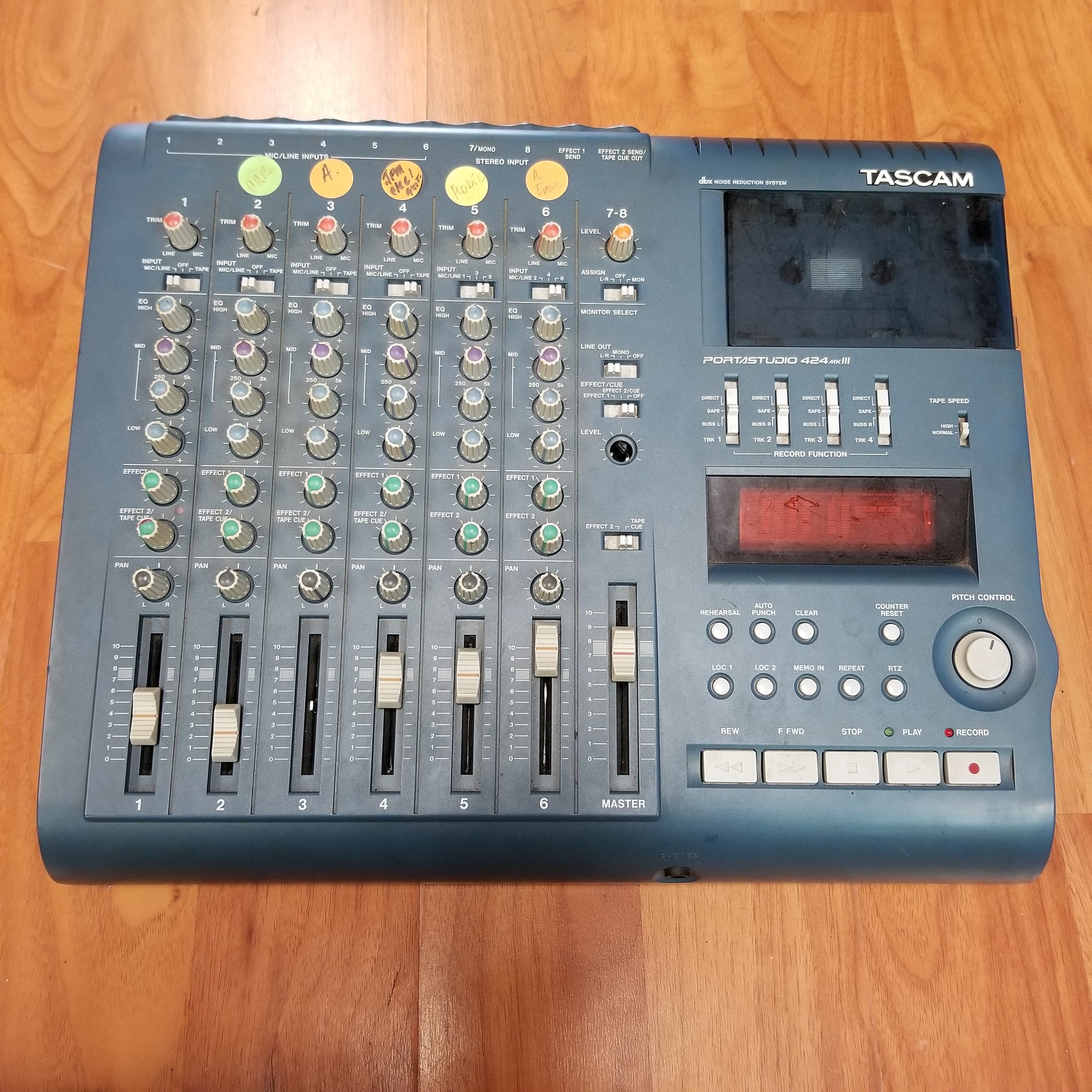 Tascam Portastudio 424MKII 4 Channel Recorder w/Power Supply