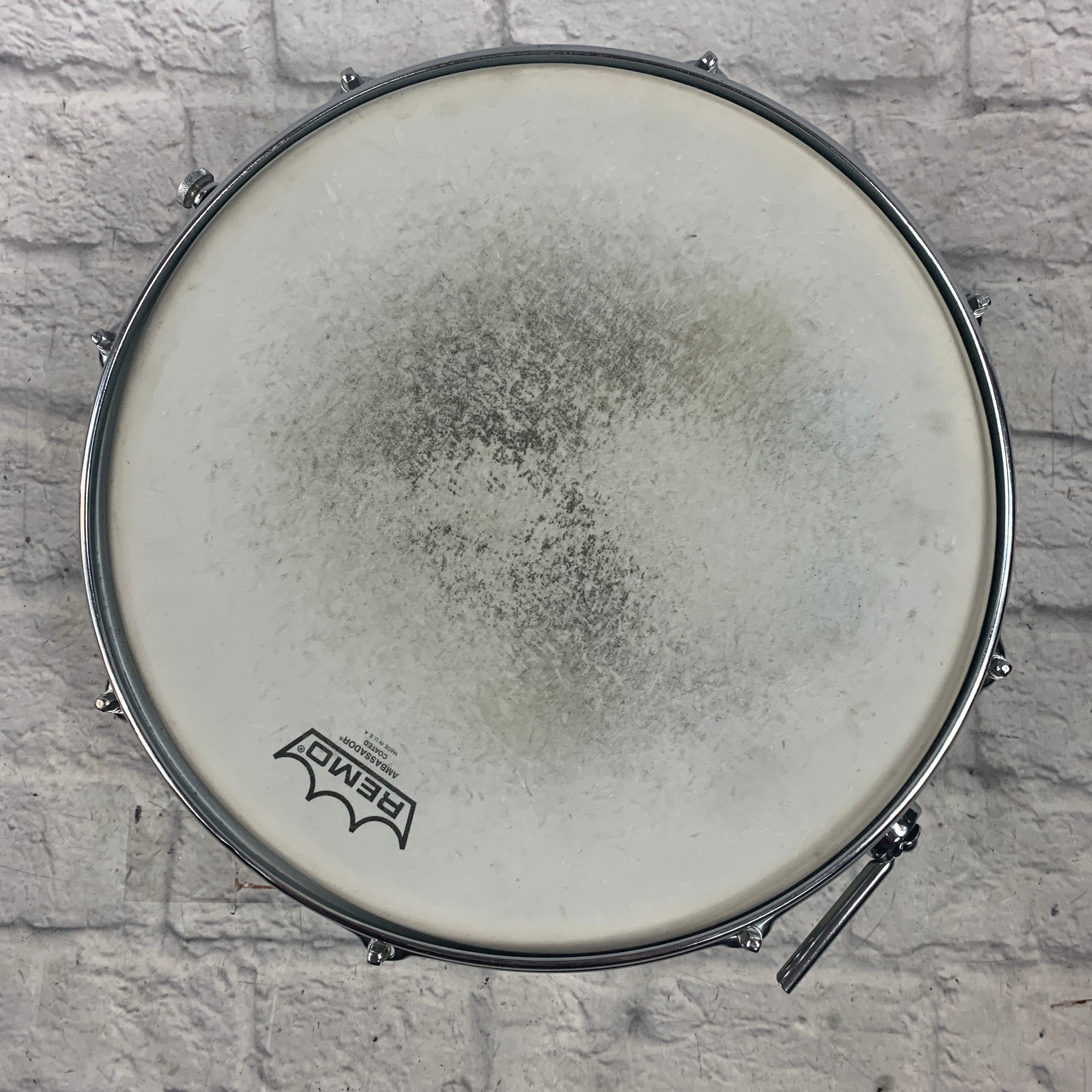 Vintage 1950s Slingerland Radio King 5.5x14" 8-Lug Snare Drum White Marine Pearl