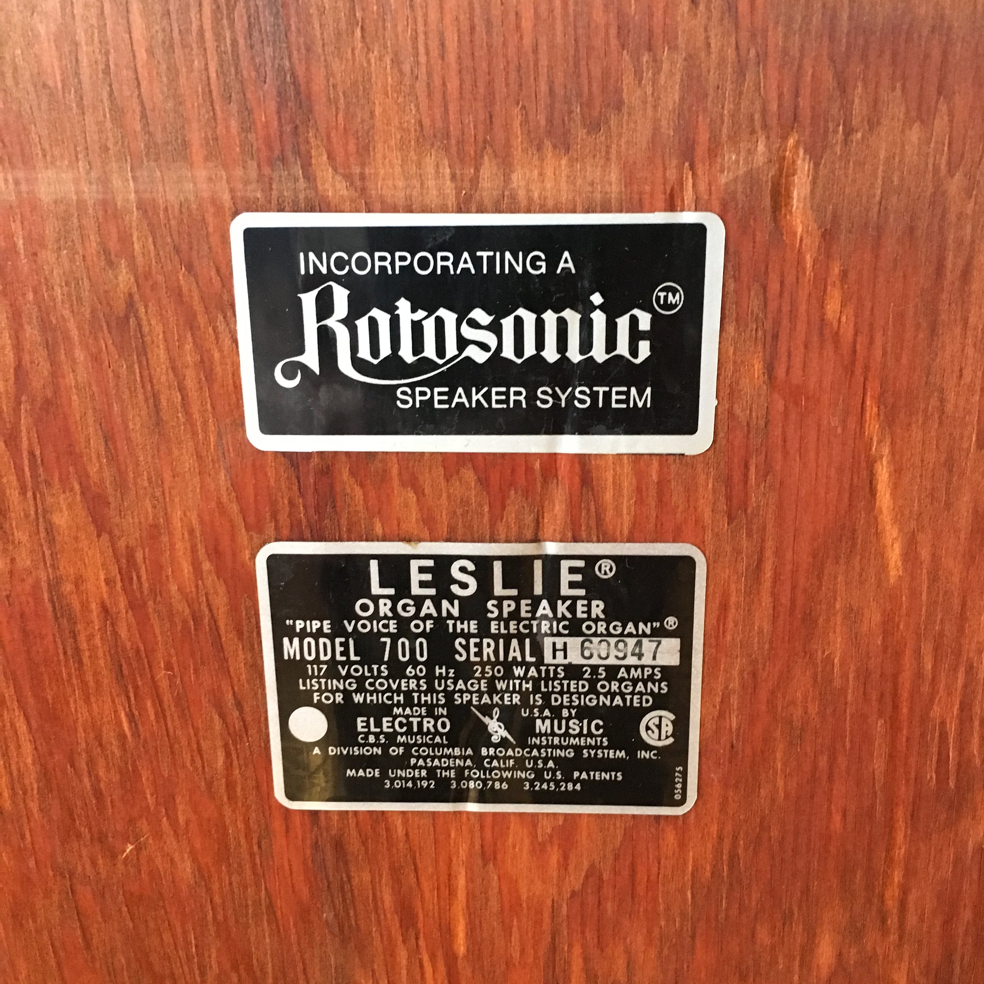 Leslie Model 700 Organ Speaker