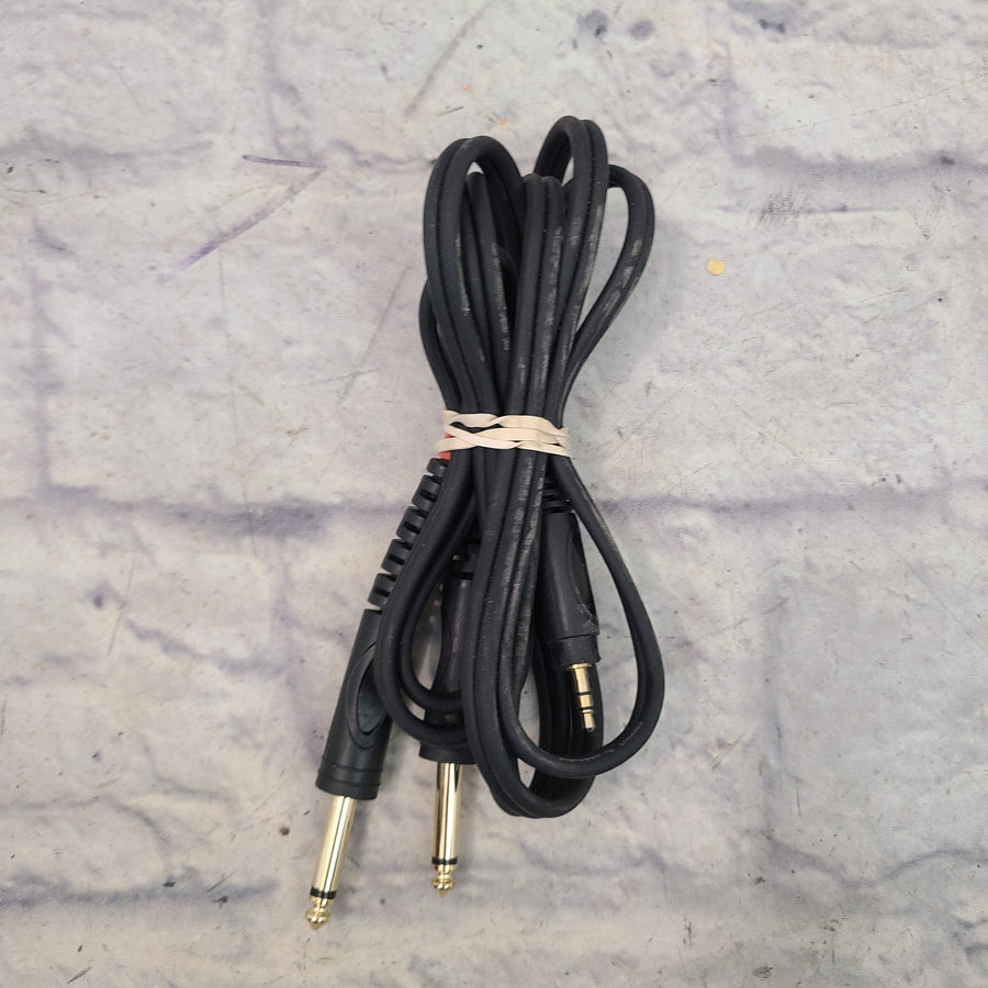 Whirlwind 5ft Stereo 3.5mm Male to 1/4 Mono Male