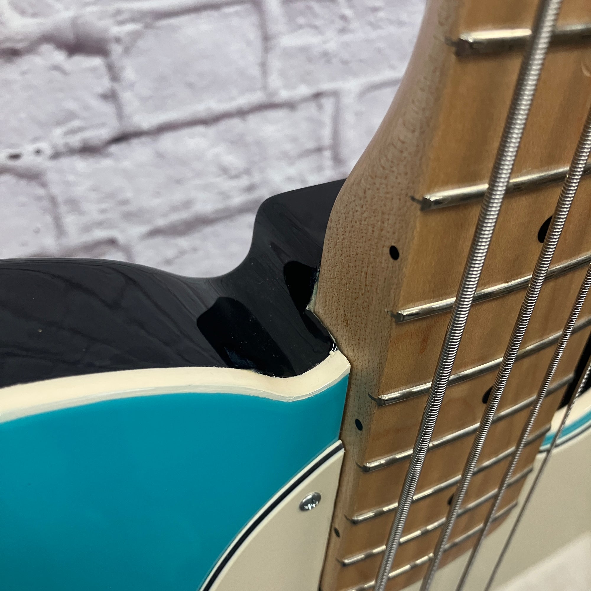 Custom Blue PJ Tele 4 String Bass
